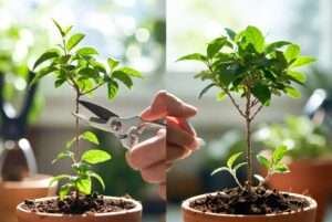 how to top a pot plant