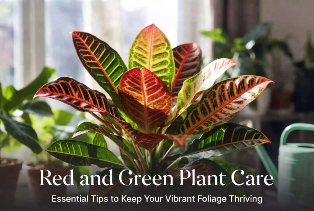 red and green plant