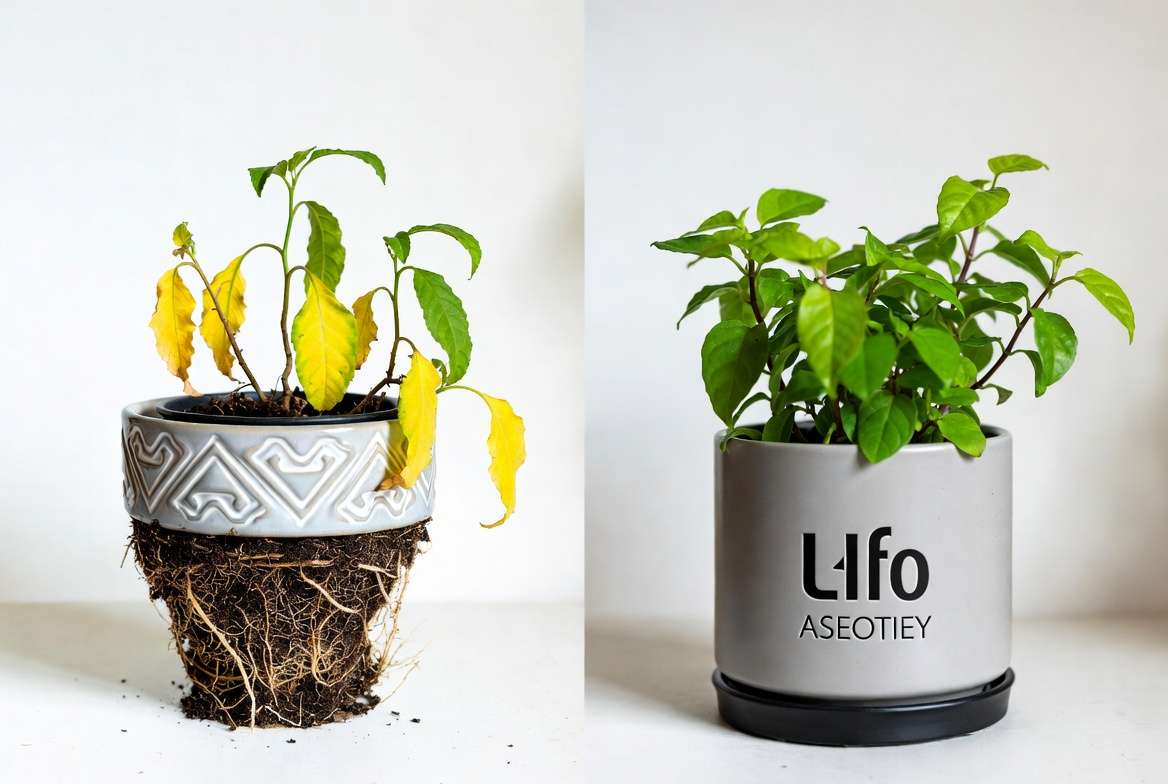Common mistakes vs correct choice when selecting personalized plant pots for houseplants