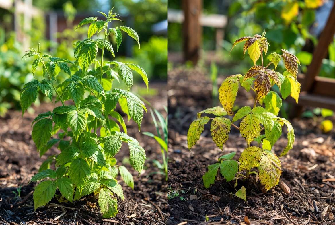 Common pests and diseases on black raspberry plants