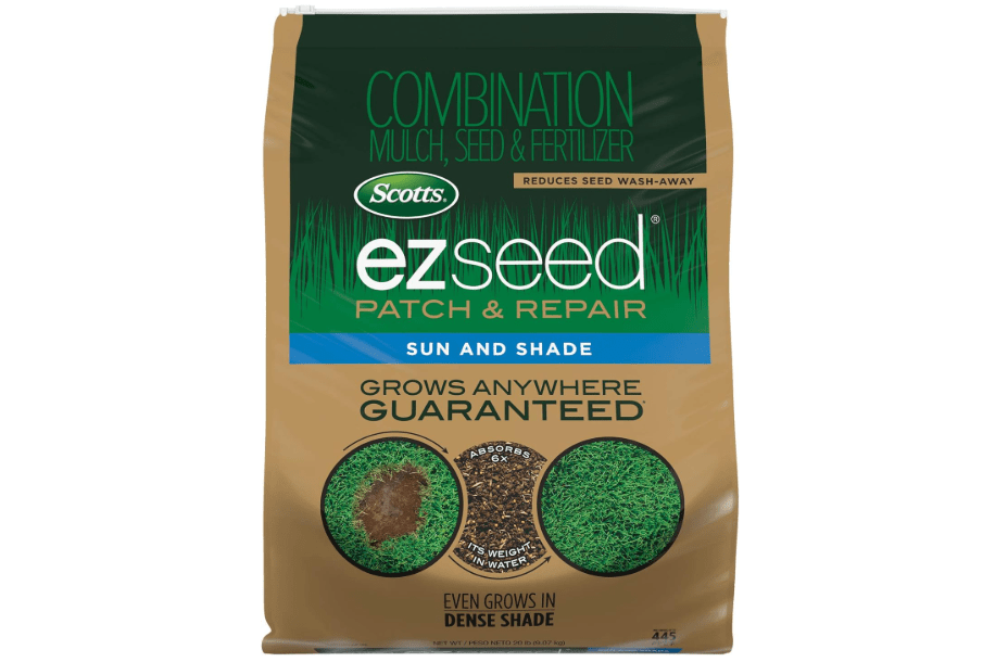 Scotts EZ Seed Patch & Repair Sun and Shade, 20 lbs. | Combination Mulch, Sun and Shade Grass Seed & Fertilizer for Bare Spots & Lawn Patch