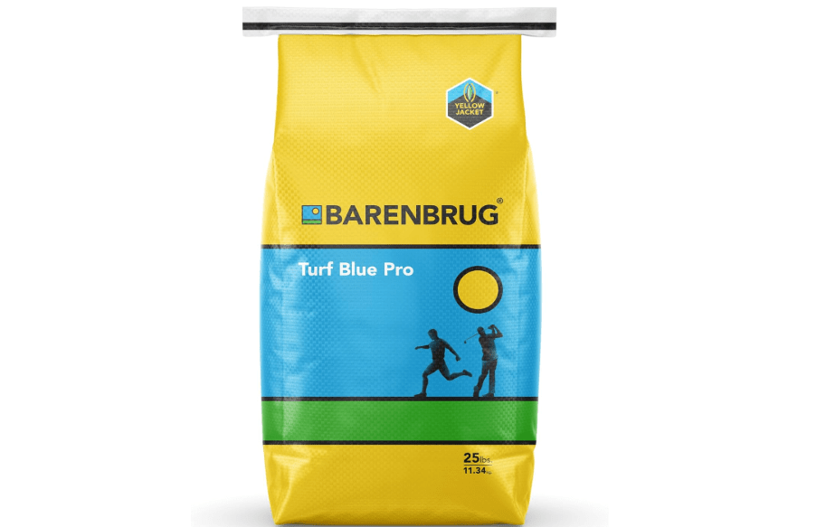Barenbrug Turf Blue Pro Kentucky Bluegrass Lawn Seed with Yellow Jacket Seed Coating, All-Season Durable Grass Mix for Lawns, 25-lb. Bag