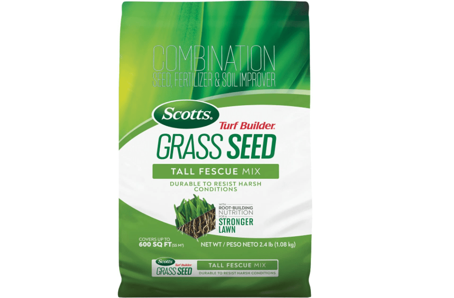 
Scotts Turf Builder Grass Seed Tall Fescue Mix, 2.4 lbs. | Durable to Resist Harsh Conditions, Lawn Seed, Grass Fertilizer & Soil Improver, Covers