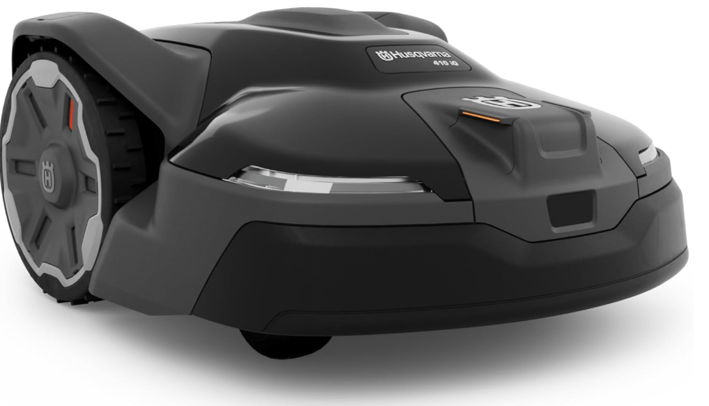 Husqvarna Automower 410iQ Robotic Mower, 0.5 Acre Mowing Capacity, Wire Free Robot Lawn Mower with Charging Station, RS1 EPOS Reference Station