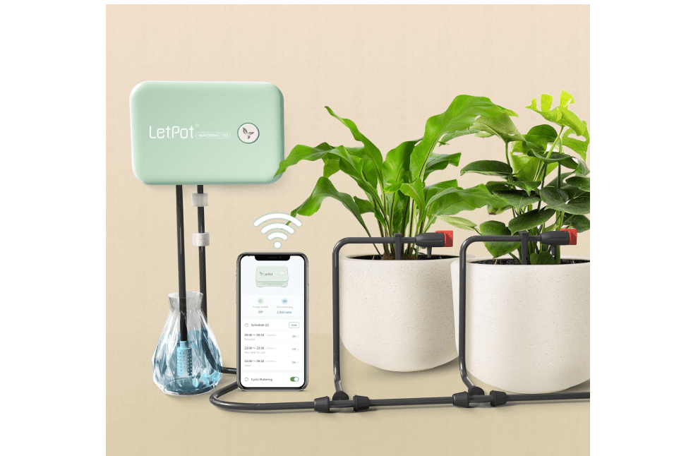 
LetPot Automatic Watering System for Potted Plants, [Wi-Fi & App Control] Drip Irrigation Kit System, Smart Plant Watering Devices for Indoor Outdoor