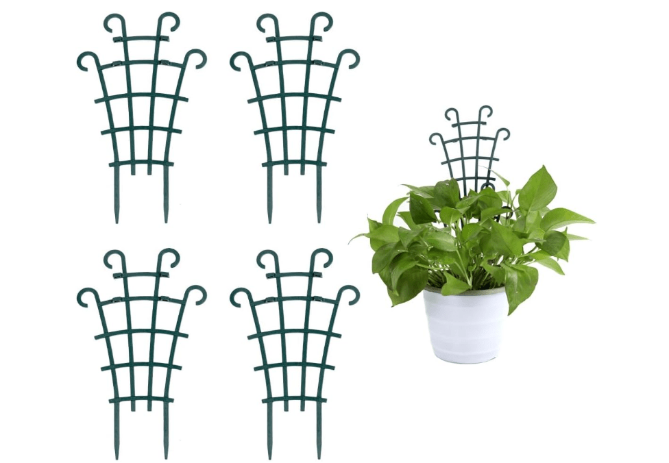 UWIOFF Trellis for Potted Plants, Stackable Small Indoor Plant Trellis for Climbing Plants Outdoor for Vine Ivy Hoya Houseplants Flower Plant Support