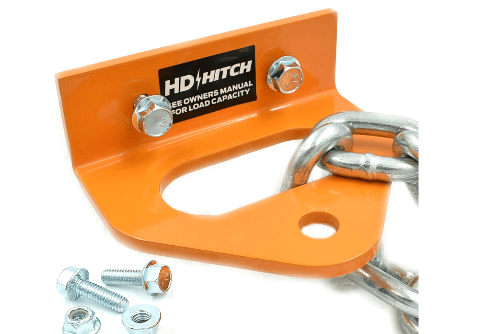 HD Switch Tough 1/4" Thick Bolt on Tow Hitch fits Bad Boy 093-1000-00 MZ, MZ Magnum, ZT, CZT, & Maverick - Extreme Heavy Duty - Versatile Chain Slo