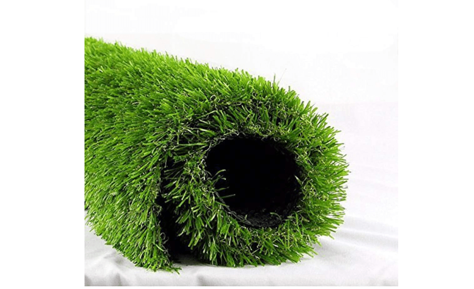 
ALTRUISTIC Premium Artificial Grass Drainage Holes & Rubber Backing,6.5 ft x10 ft, 70 oz /1.38 Inch Pile Height Realistic Synthetic Grass Mat