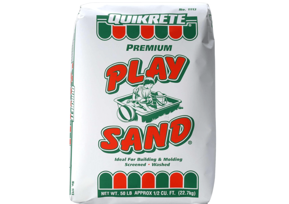  Quikrete Sandbox Play Sand – Outdoor Kids Filtered Playsand for Sand Box – Screened, Washed and Dried Tan Color - 50 Pounds