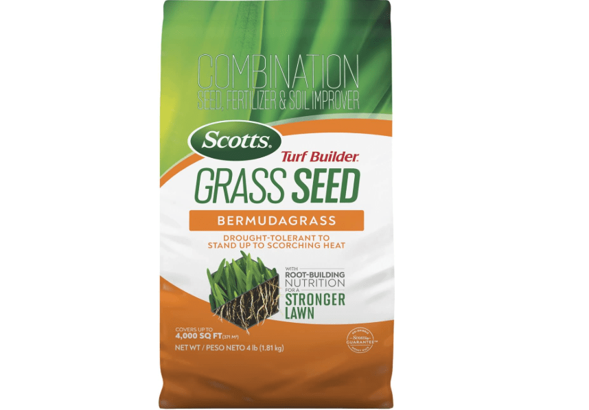 
Scotts Turf Builder Grass Seed Bermudagrass, 4 lbs. | Lawn Seed with Grass Fertilizer and Soil Improver, Drought-Tolerant, Covers up to 4,000 sq. ft