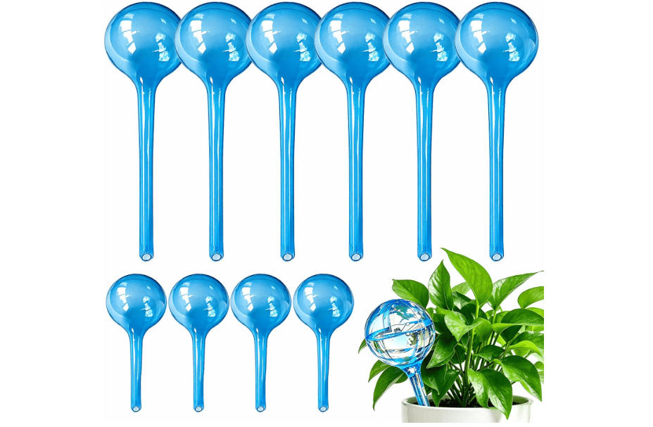 
Self Watering Globes for Plant, 10pcs Auto Watering Bulb for Indoor Outdoor | Garden Potted Plant Watering Device for Vacation Plant Care, Flower Self