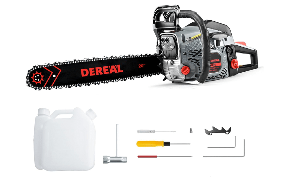 
Gas Chainsaws 20 Inch 62CC Gas Powered Chainsaw 3.4HP 2 Stroke Engine Gas Power Chain Saw for Cutting Wood Outdoor Garden Farm Hom