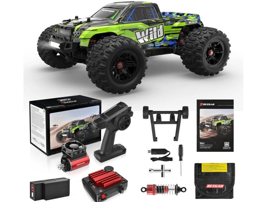 
BEZGAR HP161S 1:16 4WD Brushless RC Car-3S Battery High Speed Max 68KM/H | Fast RC Cars for Adults | Off-Road 3S | Hobby Grade RTR RC Vehicles All Terrai