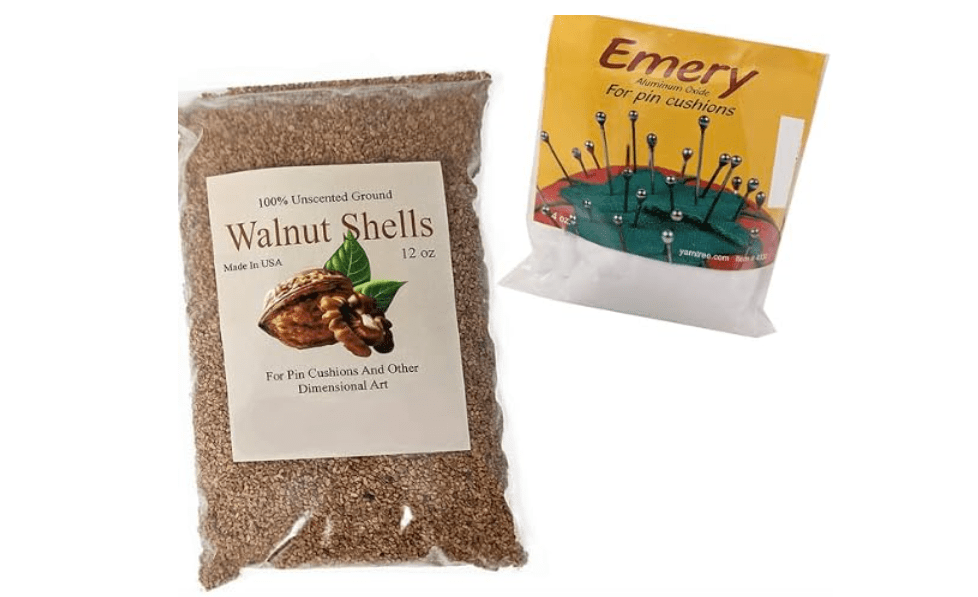 
Generic Crushed Walnut Shells and Emery Bundle for Pin Cushions and Dimensional Crafts