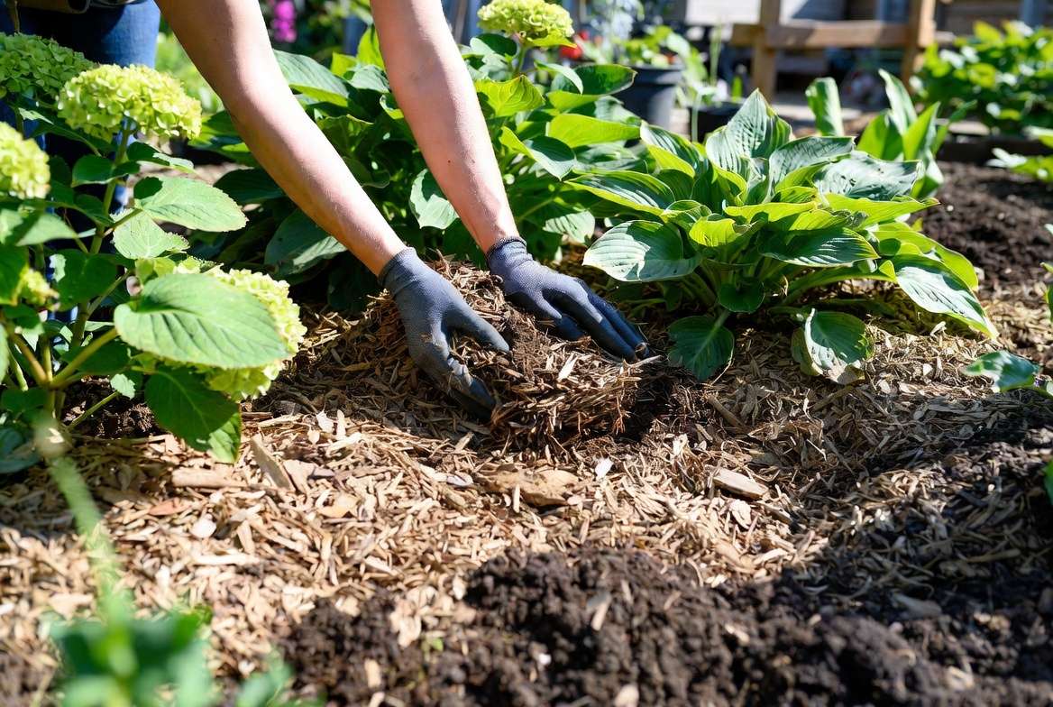 Mulching and seasonal care for healthy partly sun plants
