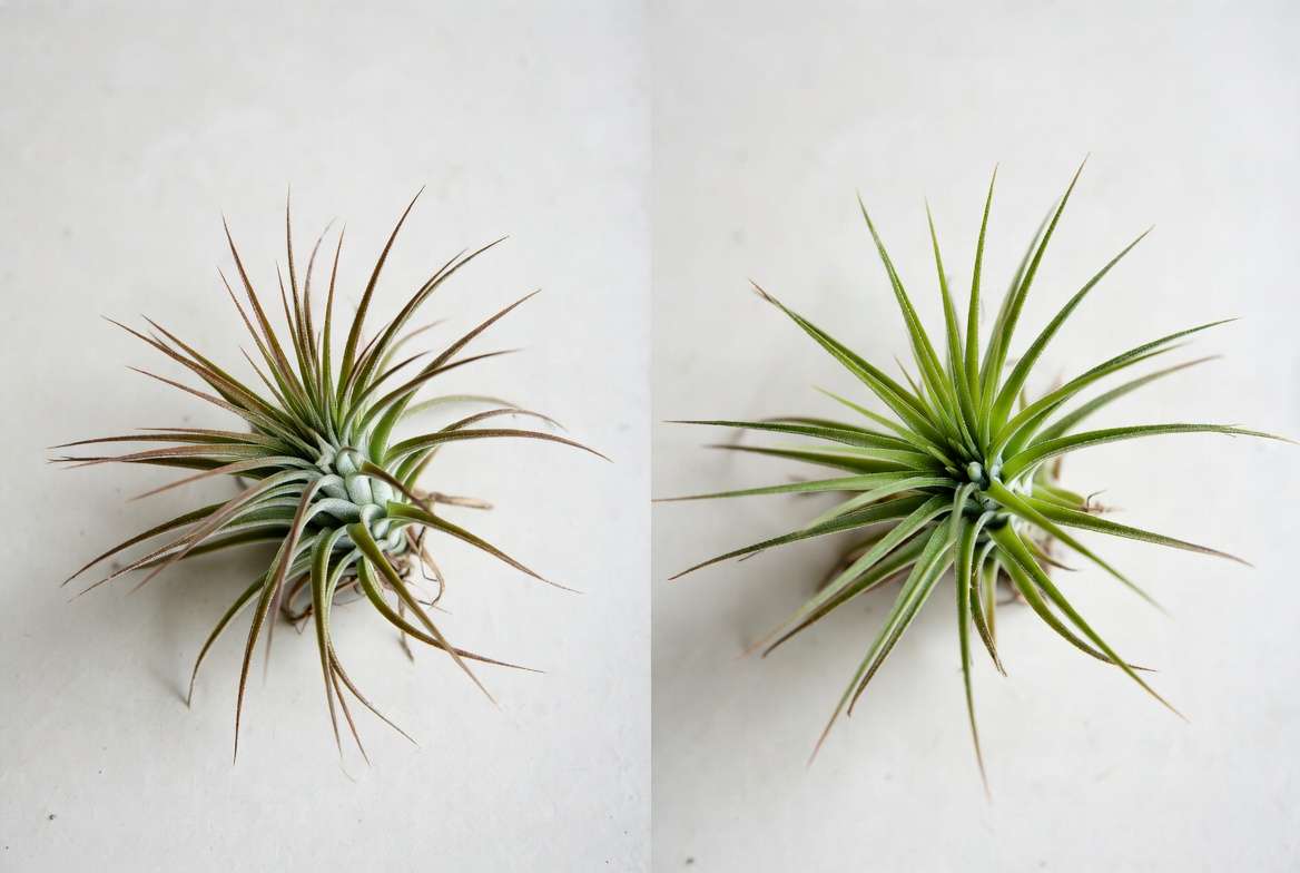 Common air plant problems and recovery examples with proper care