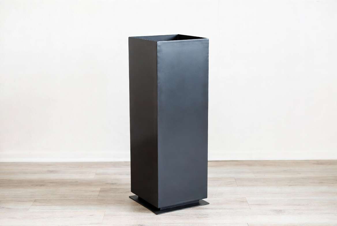 all rectangle planter empty showing modern rectangular shape and height for plant care