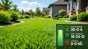 best fertilizer numbers for grass