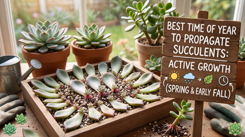 best time of year to propagate succulents
