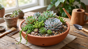 creating succulent dish gardens