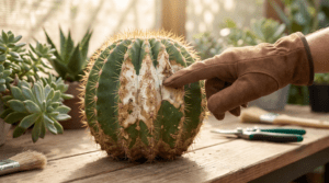 handling cactus sunburn and scorching