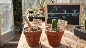 propagation timelines for cacti vs. succulents