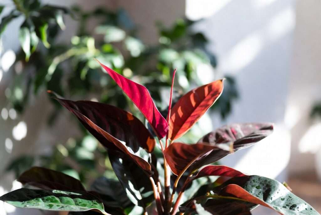 red leaves plant