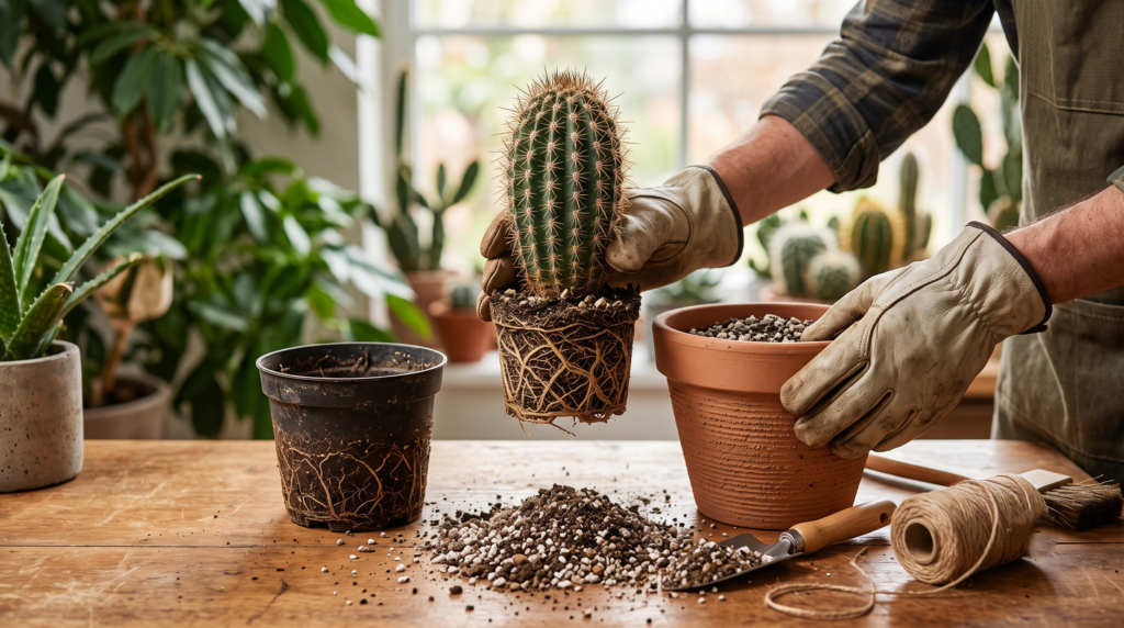 signs your cactus needs repotting