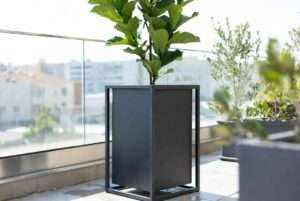tall rectangle planter