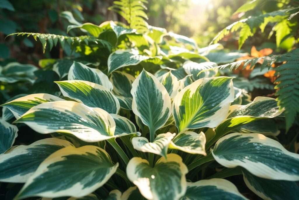 variegated hosta plants