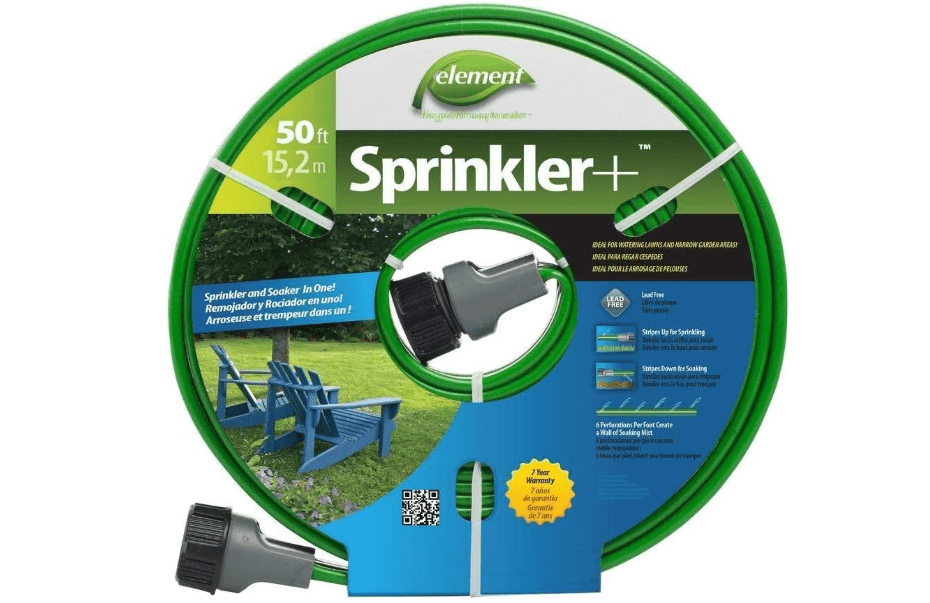 Swan Products Element Sprinkler Soaker Hose 50' (50Ft, Green