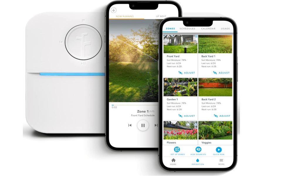 
Rachio 3: 8 Zone Smart Sprinkler Controller (Simple Automated Scheduling + Local Weather Intelligence. Save Water w/ Rain, Freeze & Wind Skip), Ap
