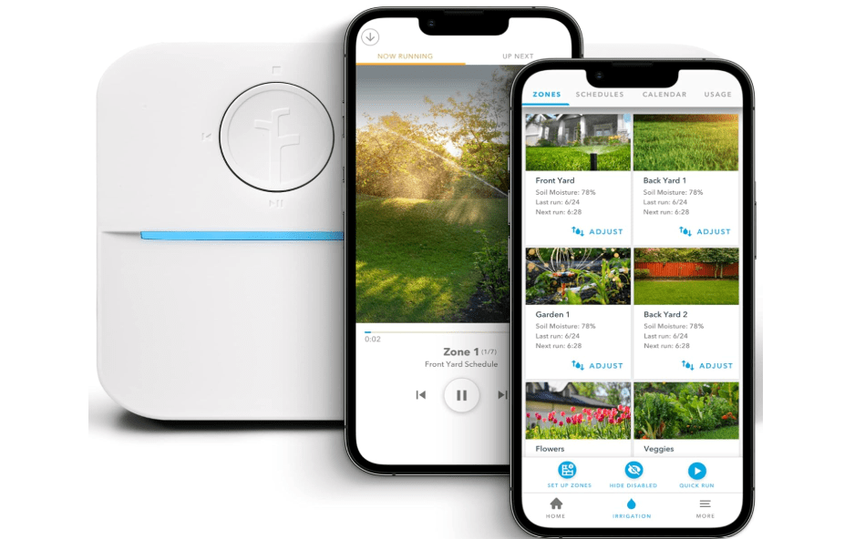 
Rachio 3: 8 Zone Smart Sprinkler Controller (Simple Automated Scheduling + Local Weather Intelligence. Save Water w/ Rain, Freeze & Wind Skip)