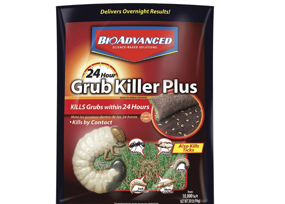 BioAdvanced 24-Hour Grub Plus Insect Killer Outdoor for Lawns, Ant, Tick, 20-Pound Ready-to-Spread Granules, Standard Bag