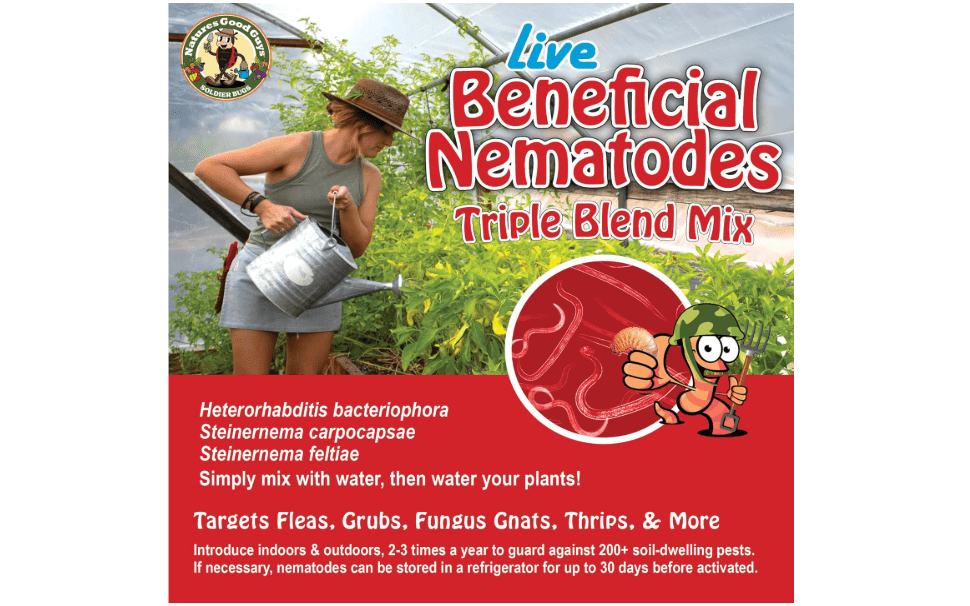 Live Beneficial Nematodes - 15 Million Hb+Sc+Sf - Kills Over 200 Different Species of Soil Dwelling and Wood Boring Insects