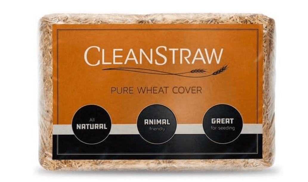 
CleanStraw Pure Wheat Straw Mulch 2.3 cu ft 18 lb – Natural Grass Seed Cover for Erosion Control, Landscaping & Bedding