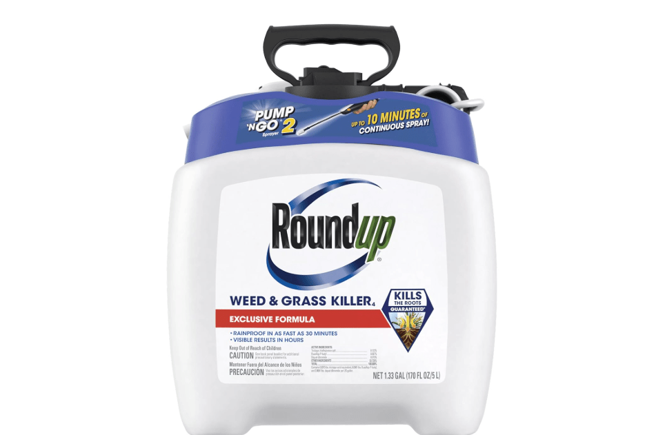Roundup Weed & Grass Killer4 with Pump 'N Go 2 Sprayer, 1.33 gal. | Weed Killer, Use In and Around Flower Beds and Driveways