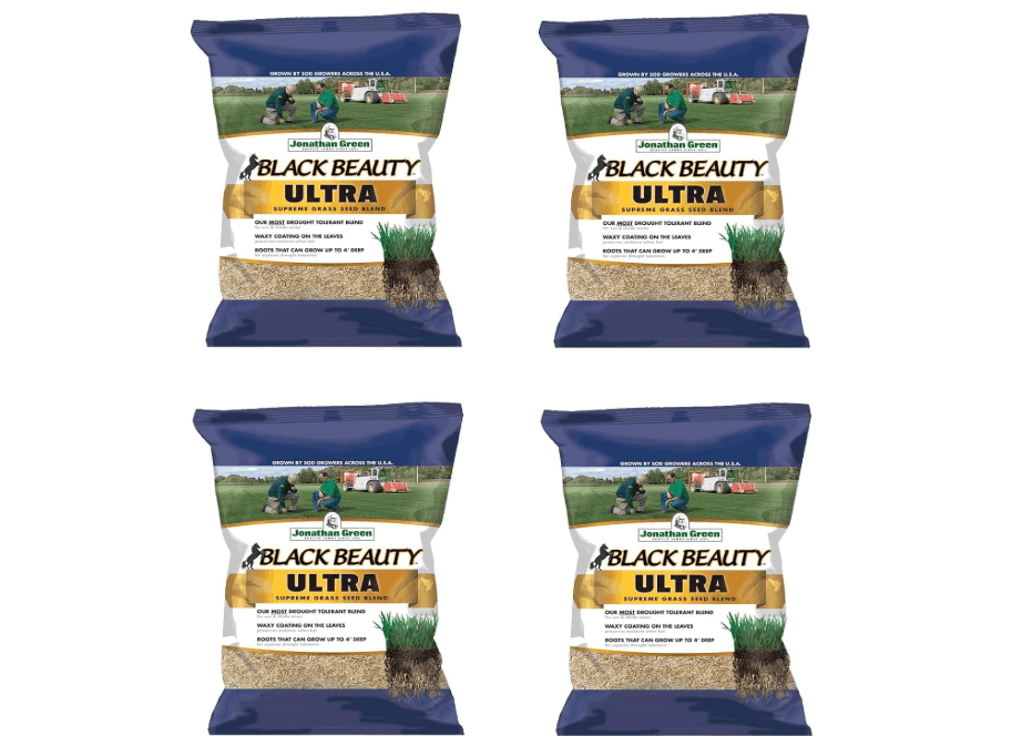
Black Beauty Ultra Grass Seed, 25-Lbs., Covers 10,000-Sq. Ft. (A) | 4 pack, cool-season grass seed, tall fescue, Kentucky bluegrass, perennial ryegrass
