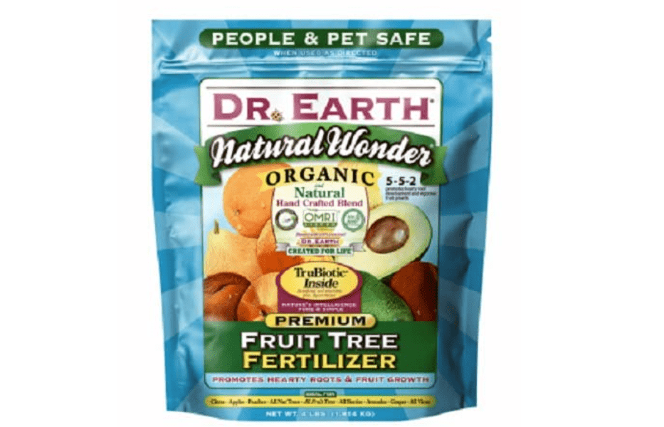 Dr. Earth 708P Organic 9 Fruit Tree Fertilizer in Poly Bag, 4-Pound (Fivе Расk)