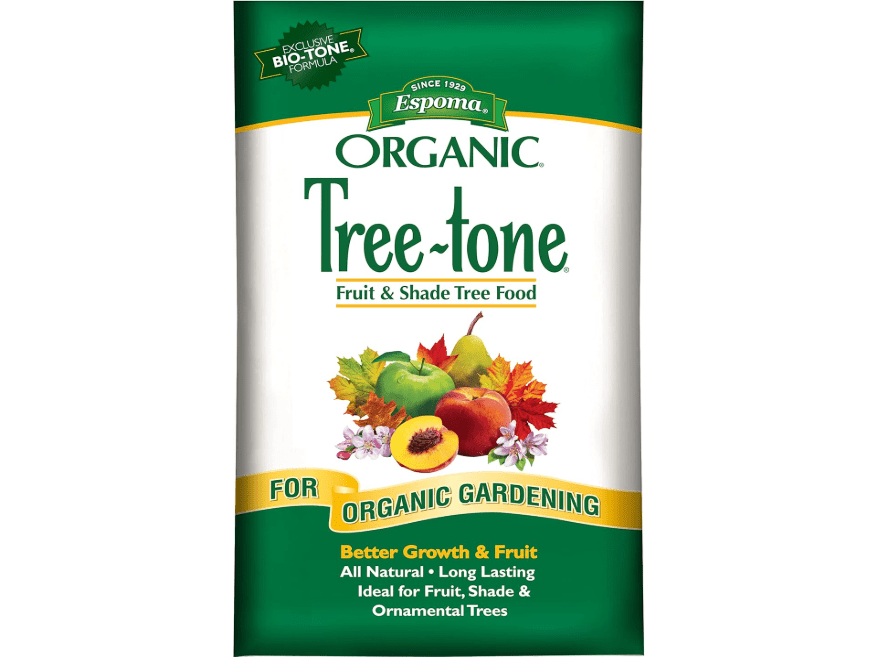 Espoma Organic Tree-Tone 6-3-2 Natural & Organic Fertilizer and Plant Food; 36 lb. Bag; Organic Fertilizer for All Trees. Use for Fruit Trees Like Peach.