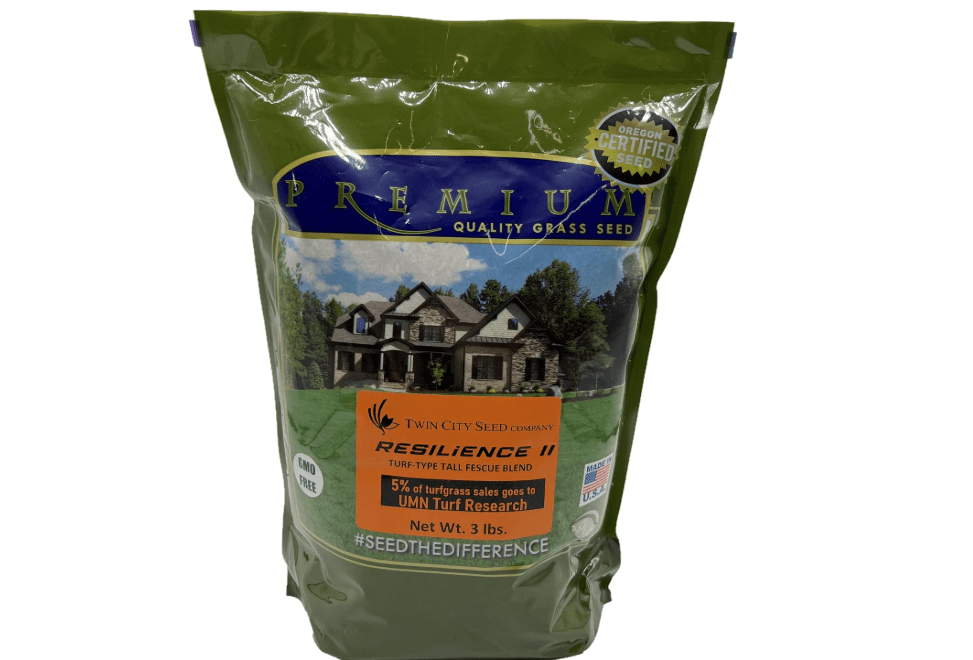 Twin City Seed Co. Resilience II - Tall Fescue Blend, 3 lb | Engineered for elite drought resistance, shade tolerance, and high-traffic durability