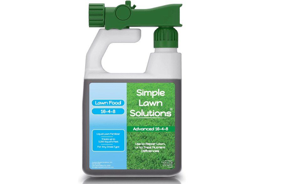Advanced 16-4-8 Balanced NPK - Lawn Food Quality Liquid Fertilizer - Spring & Summer Concentrated Spray - Any Grass Type - Simple Lawn Solutions