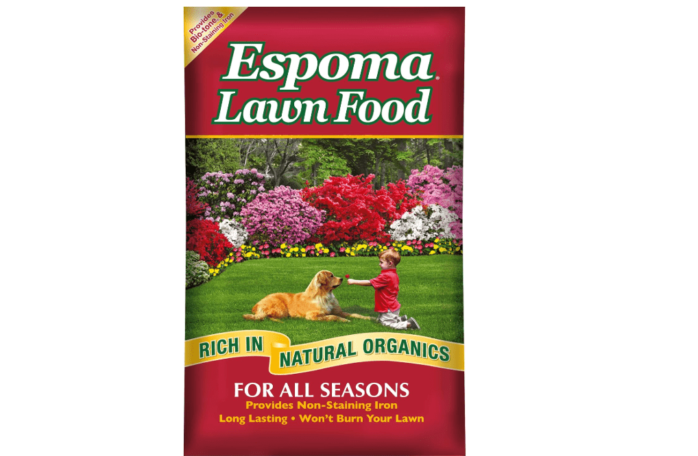 Espoma Lawn Food for All Seasons;15-0-5 Analysis with Non-Staining Iron; Exclusive Bio-Tone Formula with Long Lasting Slow Release Nitrogen for a Greener