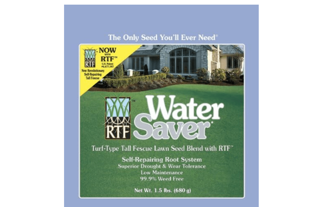 Water Saver Grass Lawn Seed Mixture with Turf Type Tall Fescue and RTF,