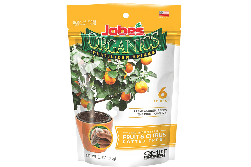 Jobe’s Organics Garden Fertilizer Spikes, Easy Plant Care Fertilizer for Fruit and Citrus Plants and Trees, 6 Count