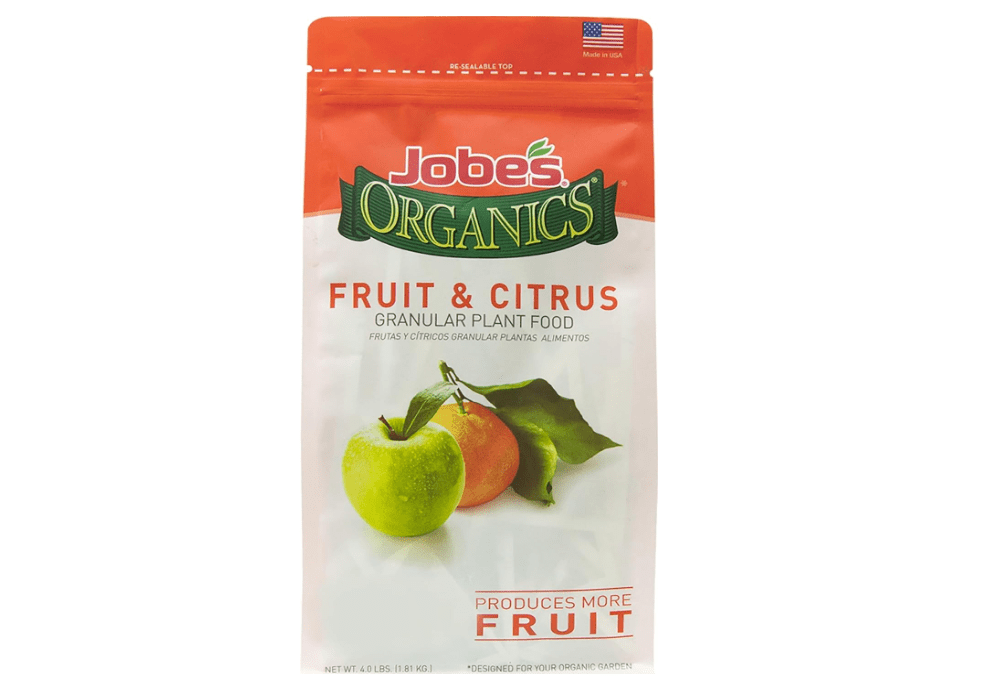 Jobe’s Organics Granular Garden Fertilizer, Easy Plant Care Fertilizer for Fruit and Citrus Plants and Trees, 4 lbs Bag