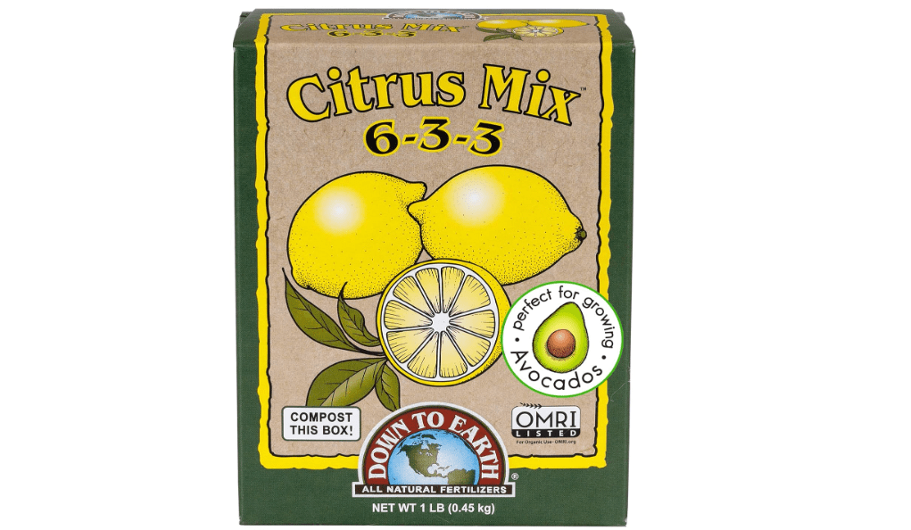 Down To Earth All Natural Fertilizers Organic Citrus Mix - 6-3-3, 1 lb | Plant Food for Lemons, Limes, Oranges, Avocados, Fruit Trees, Vines, Contains