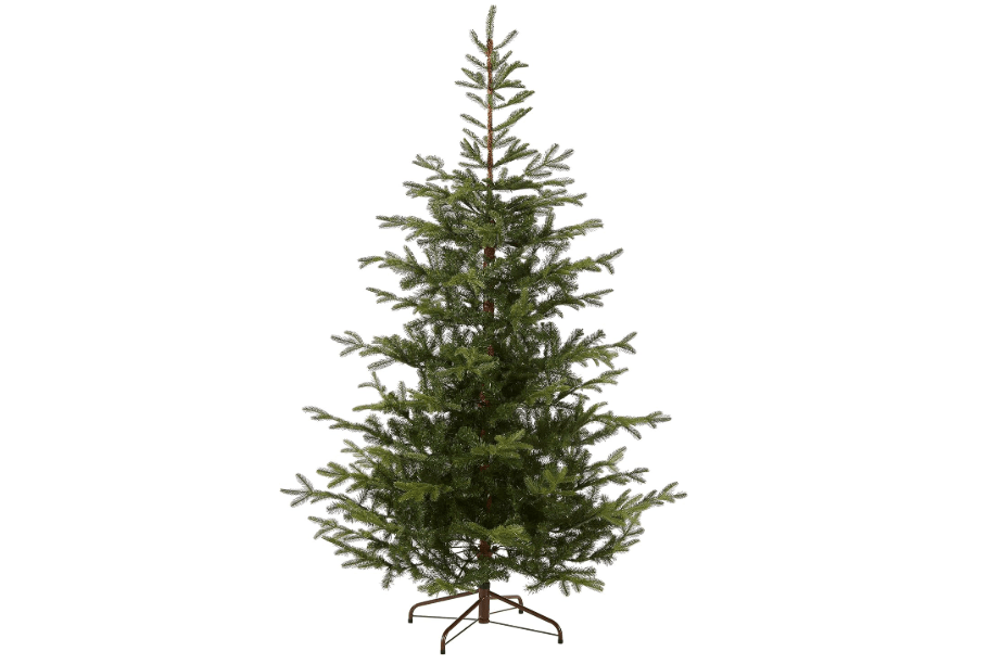 National Tree Company 7.5ft Unlit Norwegian Spruce Christmas Tree | 1,325 Tips, Includes Stand, Artificial, Green