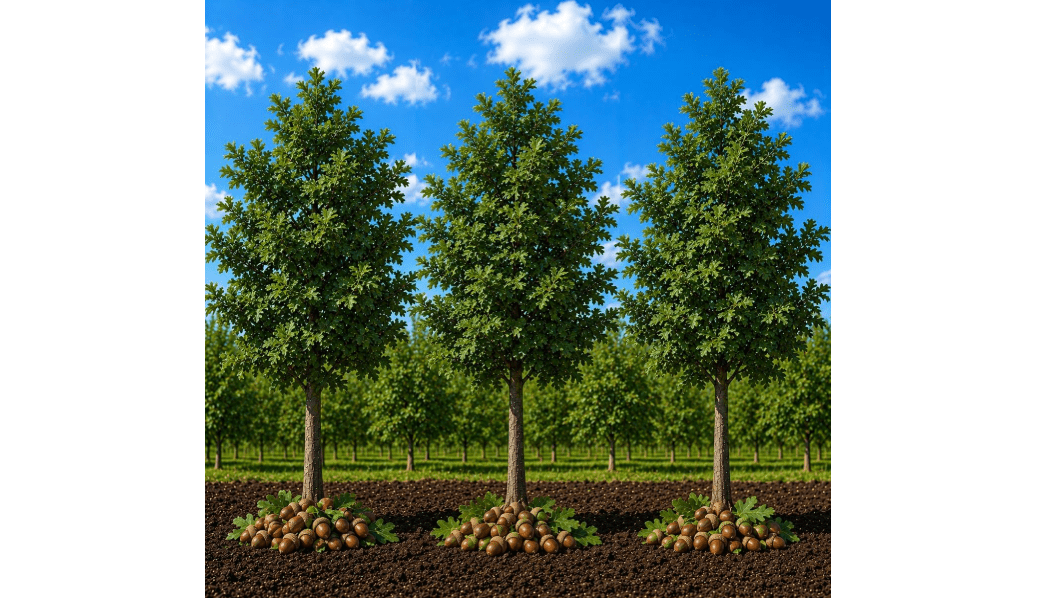 Bur Oak Tree Live Plants - 3 Pack - (Quercus macrocarpa) – Hardy Native Shade Tree – Fast Growing Long-Lived Oak – Large Landscape & Wildlife Tree