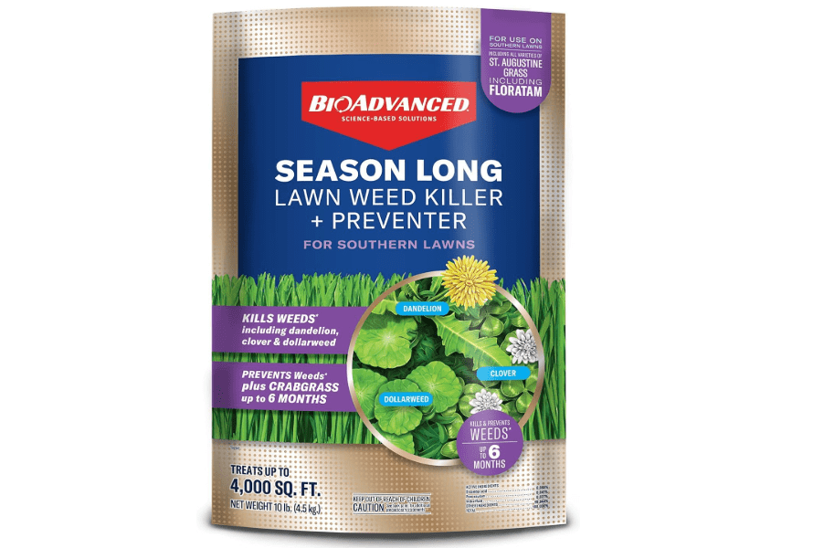 
BioAdvanced Season Long Lawn Weed Killer for Southern Lawns - 10 lb Bag | Granules - Weed Killer and Preventer - Covers 